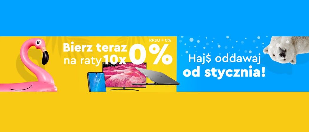 Promocja ratalna w Ole Ole - kup promocyjny sprzęt na darmowe raty z odroczeniem płatności do stycznia!