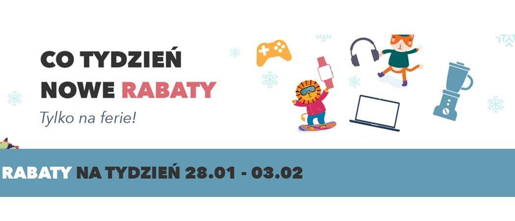 Trzeci tydzień promocji "Rabaty na ferie" - kup wybrany sprzęt AGD z dodatkowym rabatem!