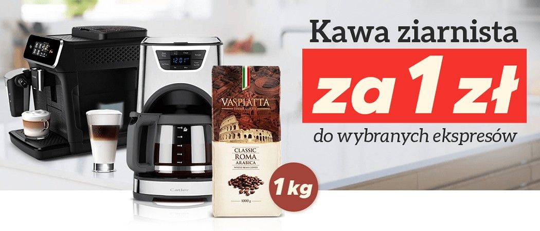 Promocja Neo24 na ekspresy - kup promocyjny ekspres i odbierz kawę w prezencie za 1 zł!