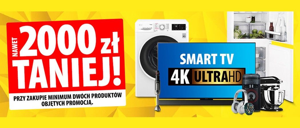 Promocja na AGD w Media Expert - kup minimum 2 promocyjne sprzęty nawet do 2000 zł taniej!