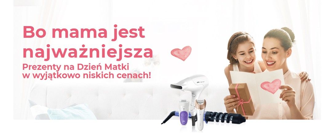 Rabaty na prezent dla Mamy - prostownice, lok&oacute;wki, depilatory i suszarki!