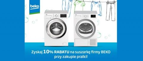 Promocja na pralki i suszarki BEKO w Media Expert