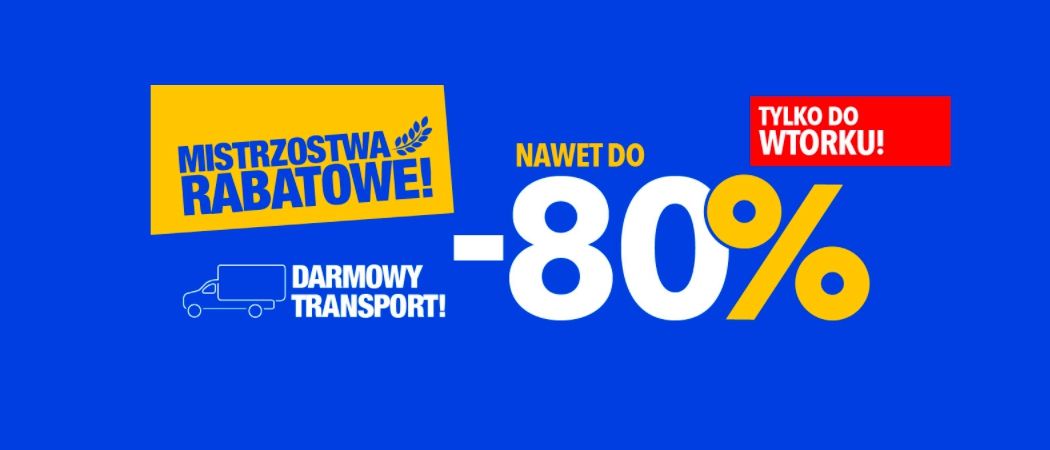 Promocja MISTRZOSTWA RABATOWE w RTV EURO AGD - kup wybrane AGD nawet do 80% taniej!