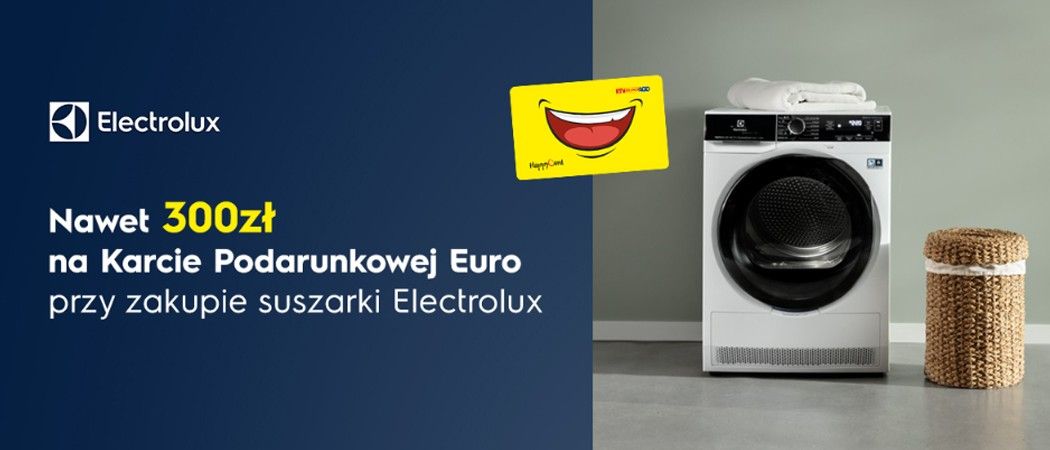 Kopia Promocja ELECTROLUX w RTV EURO AGD - kup wybraną suszarkę i zyskaj do 400 zł na karcie podarunkowej!