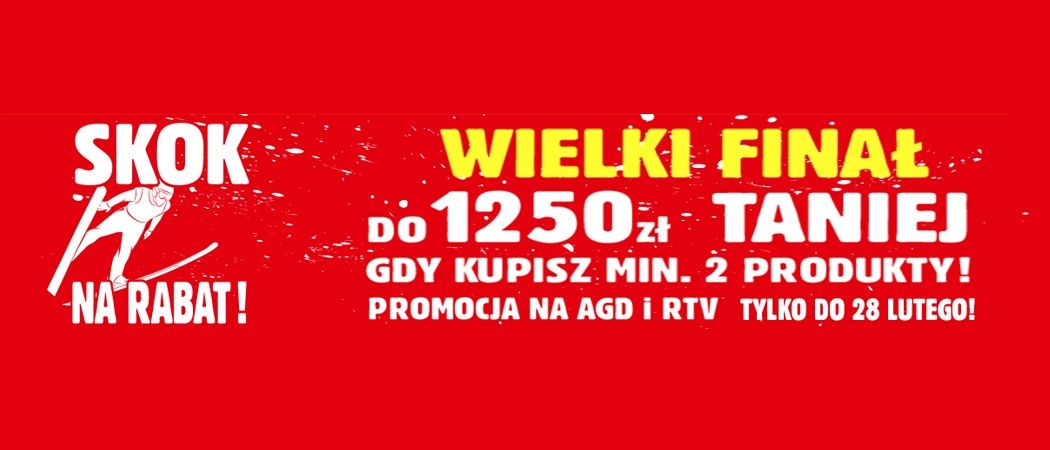 Kup wybrane sprzęty AGD z dodatkowym rabatem w promocji "Skok na rabat" w RTV EURO AGD!