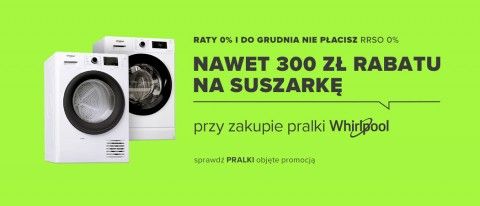 Promocja na pralki i suszarki WHIRLPOOL w NEONET