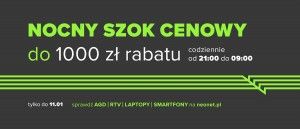 Promocja "Nocny szok cenowy" w NEONET