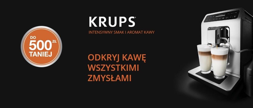 Promocja na ekspresy do kawy Krups - odbierz do 500 złotych rabatu!