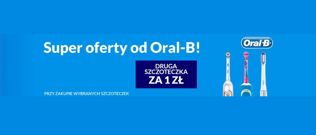 Promocja ORAL-B w RTV EURO AGD - kup wybraną szczoteczkę i zyskaj drugą szczoteczkę za 1 zł!