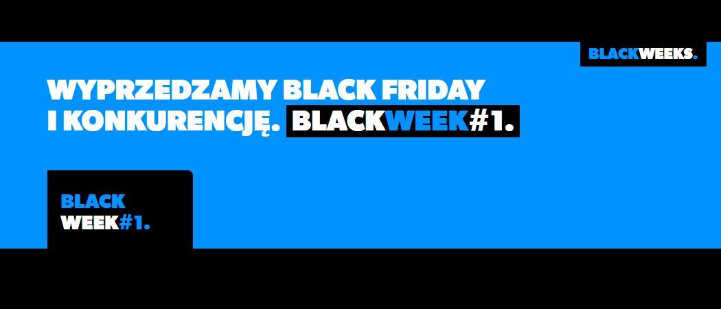 Promocja "Black week #1" w RTV EURO AGD - kup wybrany sprzęt AGD z dodatkowym rabatem!