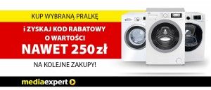 Promocja na pralki w Media Expert