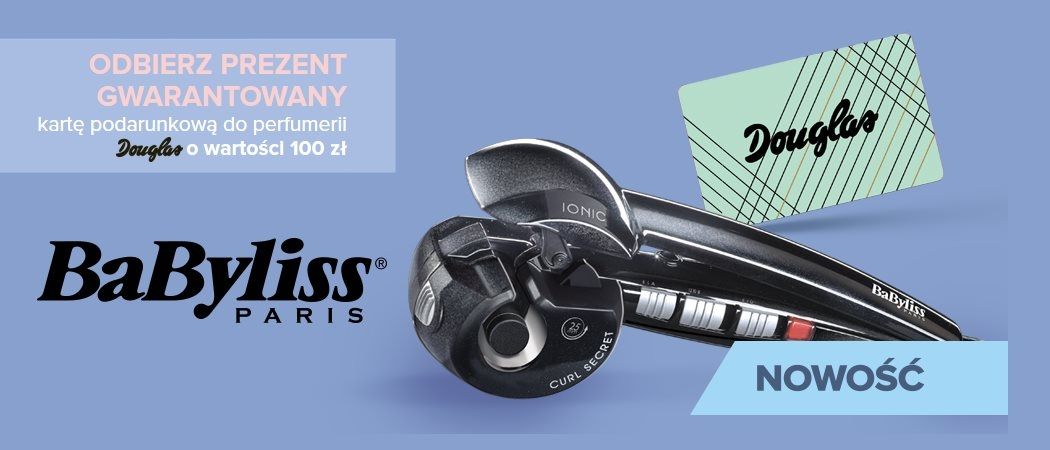 Promocja Babyliss Curl Secret 2 - odbierz 100 złotych do Douglas!